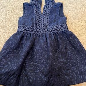 Lilly Pulitzer girls sparkle navy dress size 2